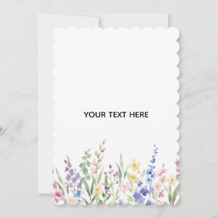 Skapa ditt eget blommiga platta tackkort tack kort