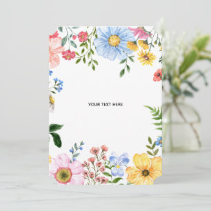 Skapa ditt eget blommiga platta tackkort tack kort