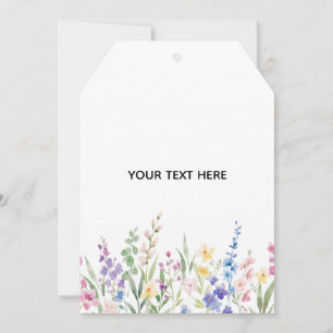 Skapa ditt eget blommiga platta tackkort tack kort