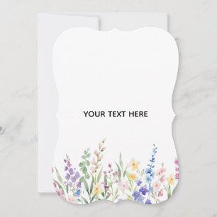 Skapa ditt eget blommiga platta tackkort tack kort