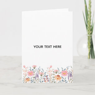 Skapa Ditt Eget Blommiga Tack Kort