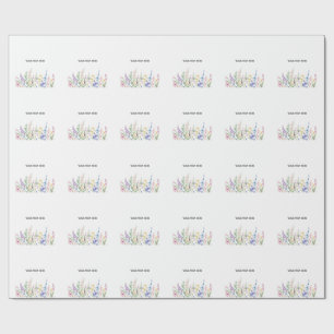 Skapa Ditt Eget Blommigt Inpackningspapper Presentpapper