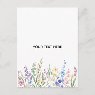 Skapa Ditt Eget Blommotiv Helg Vykort