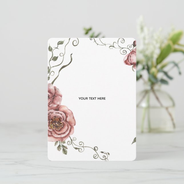Skapa Ditt Eget blomster Inbjudningar (Stående Fram)