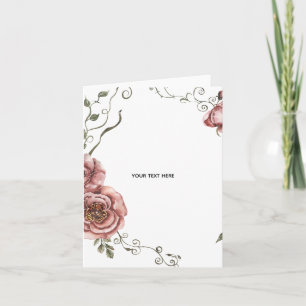 Skapa Ditt Eget blomster Kort