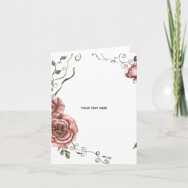 Skapa Ditt Eget blomster Kort (Framsida)