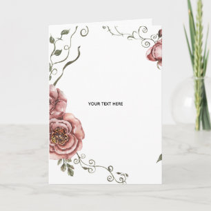 Skapa Ditt Eget blomster Kort