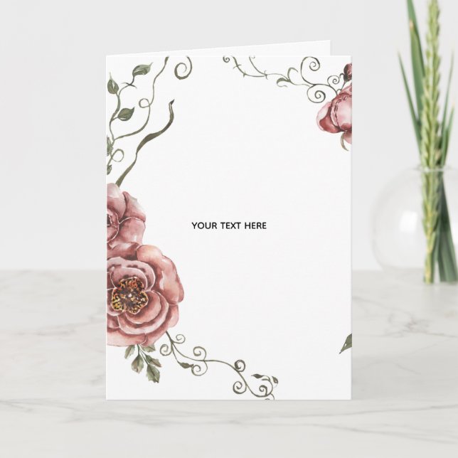 Skapa Ditt Eget blomster Kort (Framsida)