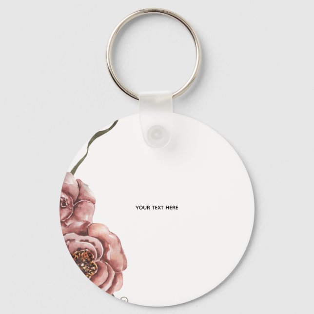 Skapa Ditt Eget blomster Nyckelring (Framsida)