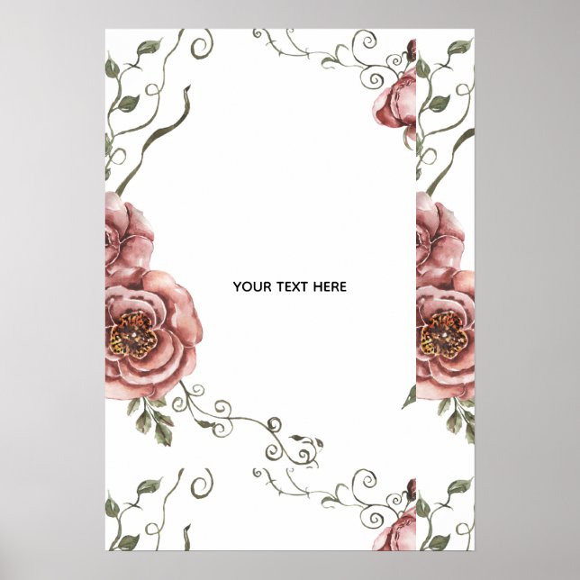 Skapa Ditt Eget blomster Poster (Framsidan)
