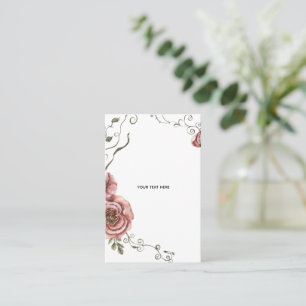Skapa Ditt Eget blomster Visitkort