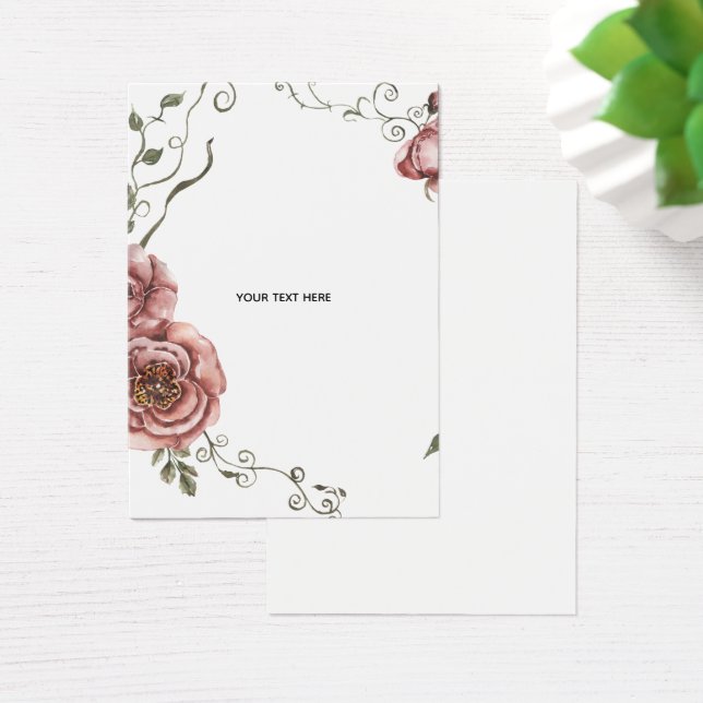 Skapa Ditt Eget blomster Visitkort (Skivbord)