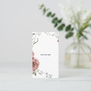 Skapa Ditt Eget blomster Visitkort