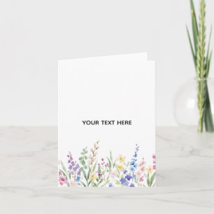 Skapa ditt eget blomsterfaltet tack-kort tack kort