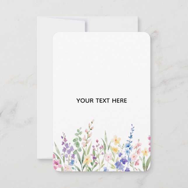 Skapa ditt eget blomsterkort för svar (Framsida)