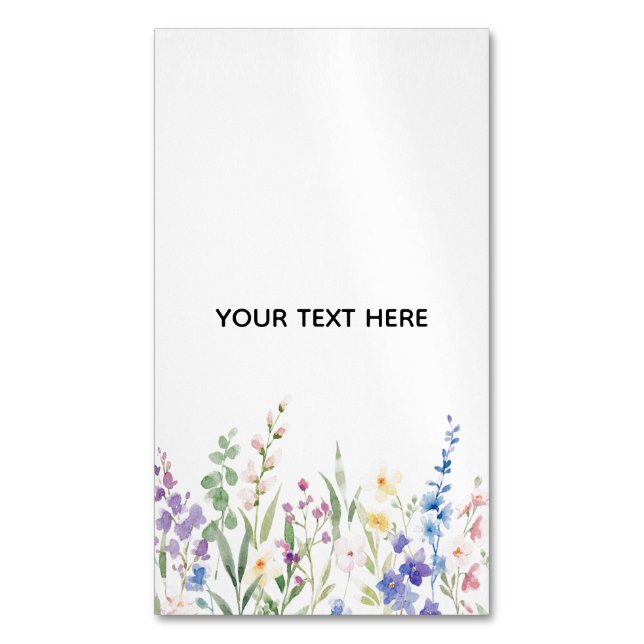 Skapa ditt eget blomsterkort magnet (Framsida vertikal)