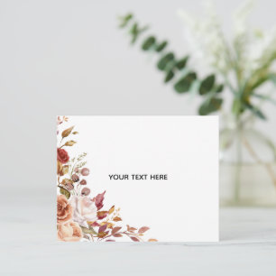 Skapa ditt eget blomsterkort med platt not anteckningskort