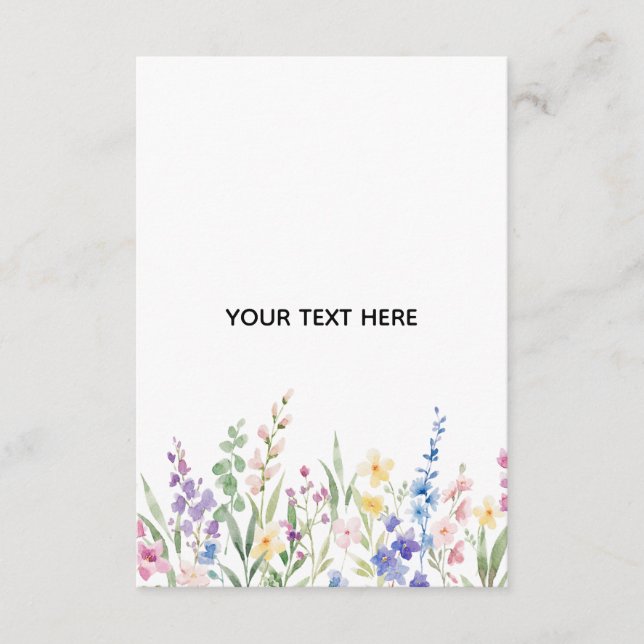 Skapa ditt eget blomsterkort tilläggskort (Framsida)