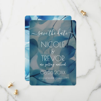 Skapa ditt eget - Blue X-Ray Löv Spara Datumet