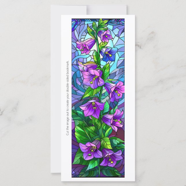 Skapa ditt eget bokmärke för Glass Lila Foxglove (Framsida)