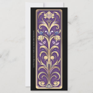 Skapa ditt eget bokmärke för Golden Lila Art Deco