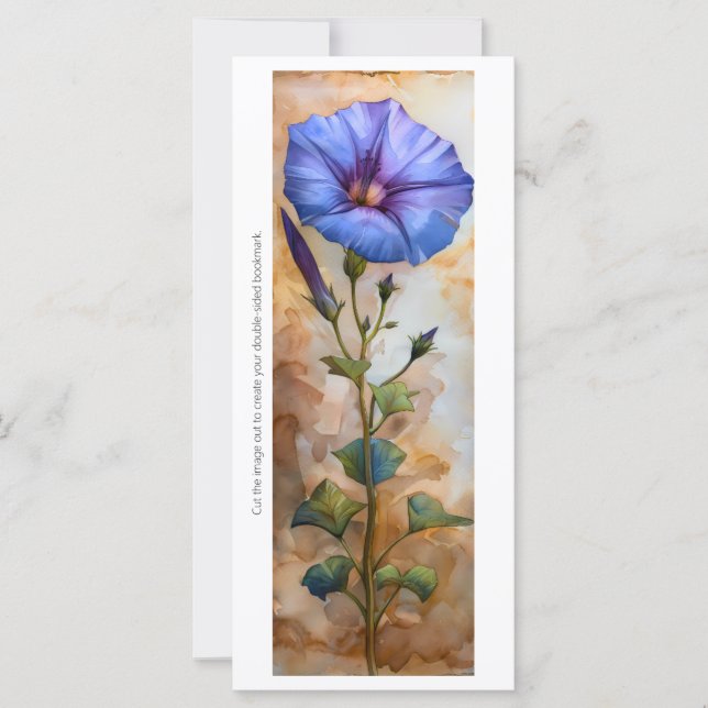 Skapa ditt eget bokmärke med morgonprakt (Ipomoea  (Framsida)