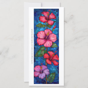 Skapa ditt eget bokmärkskort för glas, Hibiscus