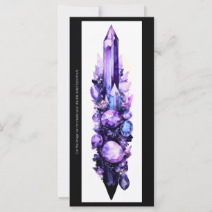 Skapa ditt eget bokmärkskort för Lila Crystals