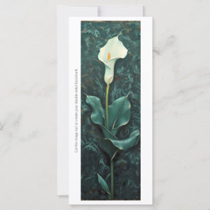 Skapa ditt eget bokmärkskort för MarLED Calla Lily