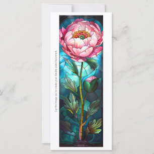 Skapa ditt eget bokmärkskort för Rosa av glas