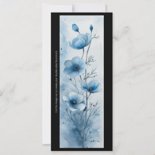 Skapa ditt eget bokmärkskort för Söt Blåa blommor