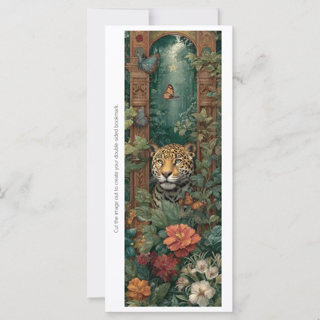 Skapa ditt eget Bookmark Card för Jungle Cheetah (Framsida)