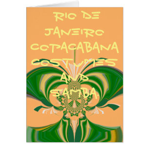 Skapa ditt eget Brasilien Samba Carnival Hakunamat Hälsningskort