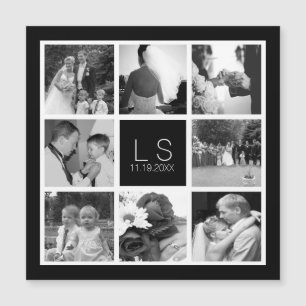 Skapa ditt eget Bröllop Photo Collage Monogram
