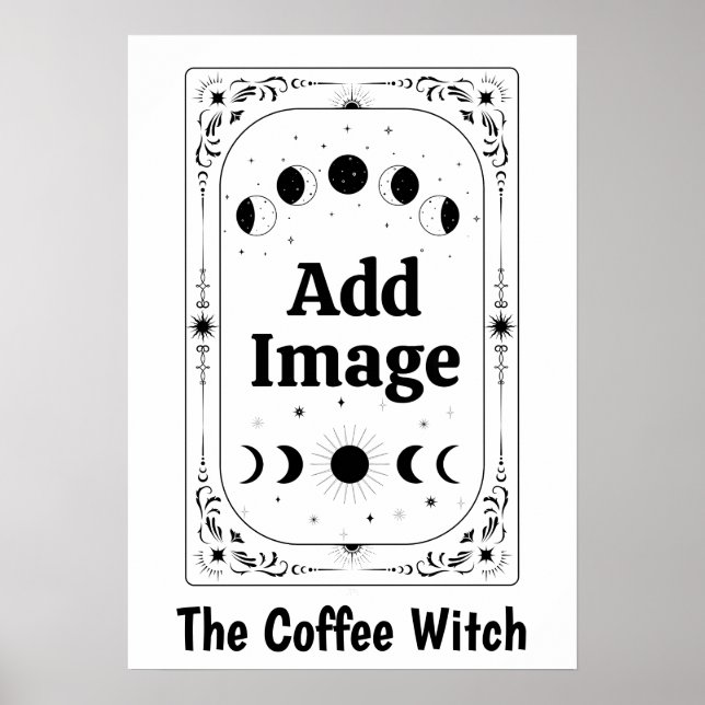 Skapa Ditt Eget Celestiala Tarot Kaffeälskande Häx Poster (Framsidan)