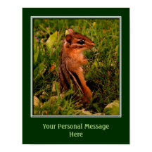 Skapa ditt eget citattecken Baby Chipmunk Animal A