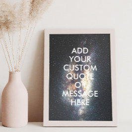 Skapa ditt eget citattecken poster