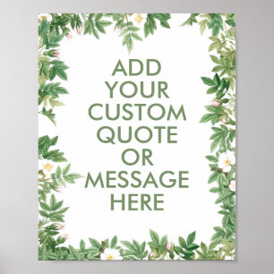 Skapa ditt eget citattecken poster