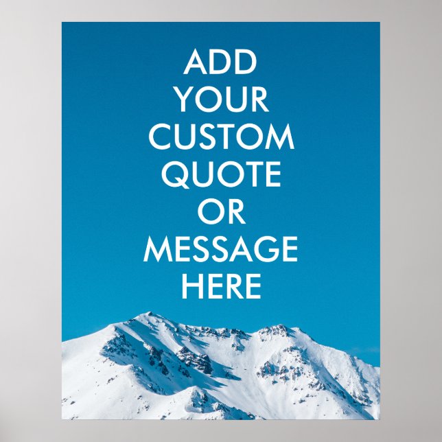 Skapa ditt eget citattecken poster (Framsidan)