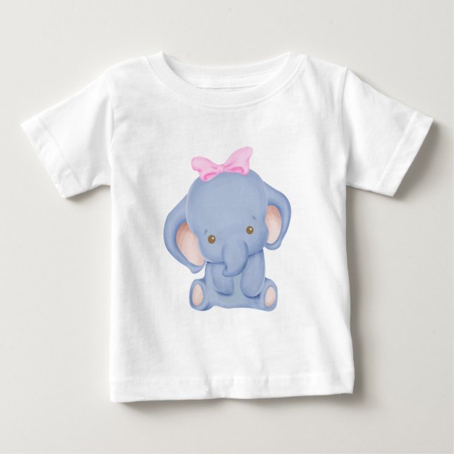 Skapa ditt eget cute Elephant T Shirt (Framsida)