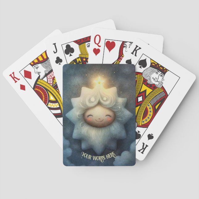 Skapa ditt eget Cute Starlit Himlar Casinokort (Baksidan)