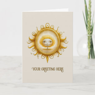 Skapa ditt eget Cute Sunshine Träd Helgkort