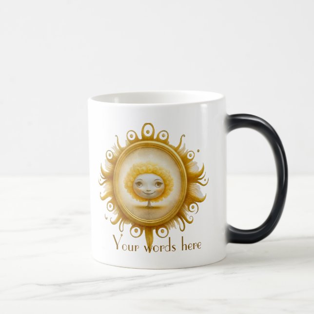 Skapa ditt eget Cute Sunshine Träd Magisk Mugg (Höger)