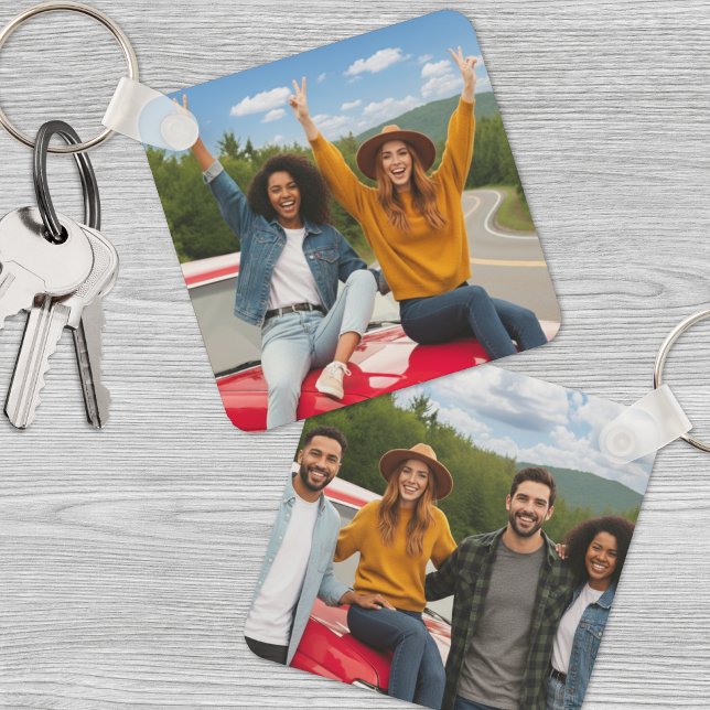 Skapa Ditt Eget Dubbelsidiga Foto Nyckelring (Create Your Own Two Sided Photo keychain)