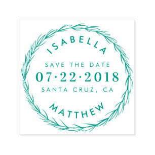 Skapa ditt eget Elegant bröllop spara datumet Självfärgande Stämpel