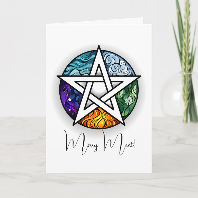 Skapa ditt eget Elemental Pentacle Kort (Framsida)