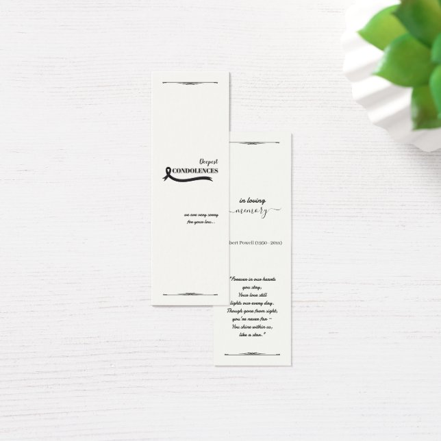 Skapa ditt eget enkla 3,0" x 1,0" Sympatibevis Litet Visitkort (Skivbord)