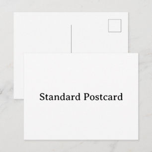 Skapa ditt eget enkla anpassade 4,25"x5,6" standar inbjudan vykort