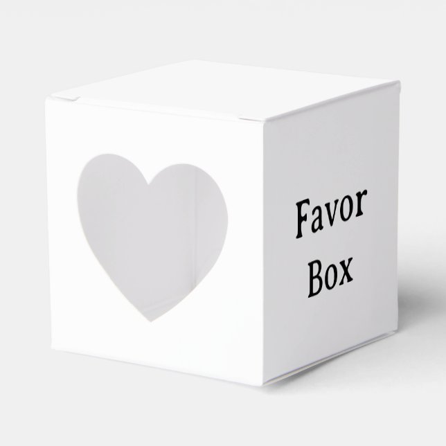 Skapa Ditt Eget Enkla Hjärta 2" x 2" x 2" Presentaskar (Framsidan Sidan)
