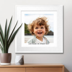 Skapa ditt eget enstaka fotogalleri, vitt gräns poster